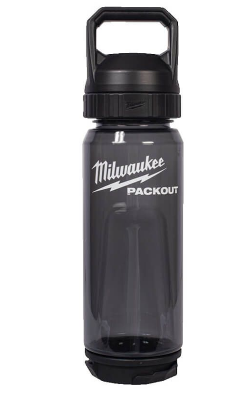 Milwaukee Packout Termos Şişe 740 ML Siyah Kapaklı 4932498639