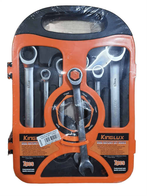 Kınglux Kombine Cırcır Anahtar Set 7 Parça