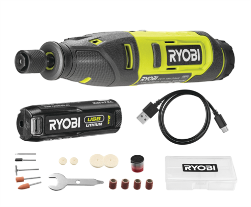 Ryobi RRT4-120GA15 4V 2,0 Ah Akülü Gravür Seti 15 Parça 5133005634		