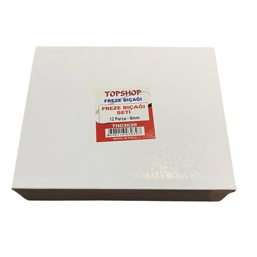 Topshop Th03039 Freze Bıçağı Seti 8 MM 12 Parça 