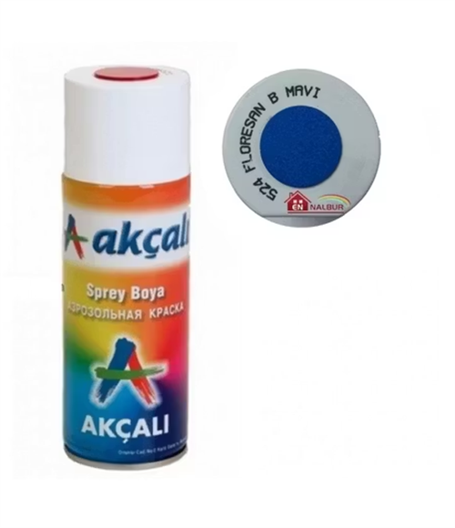 Akçalı Sprey Boya 400 ML Floresan Boncuk Mavi 524