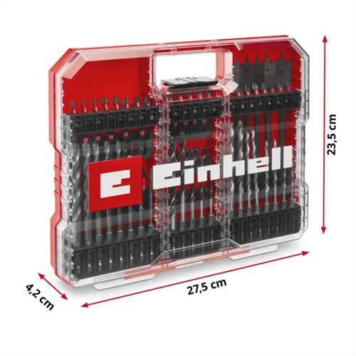 Einhell XL-Case 95 Parça Darbeye Dayanıklı Bits Uç Matkap Seti 108798