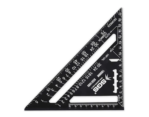 Sgs Alüminyum Üçgen Cetvel 180 mm SGS1695
