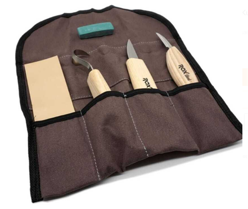 Rox Wood Kaşık Oyma ve Bıçak Seti 5 Parça 153ROX184506