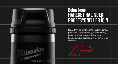 Milwaukee Packout Termos Bardak 355 ML Siyah 4932498978