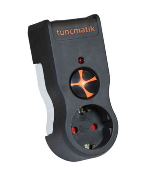 Tuncmatik Tekli Akım Korumalı Priz Siyah TSK19020