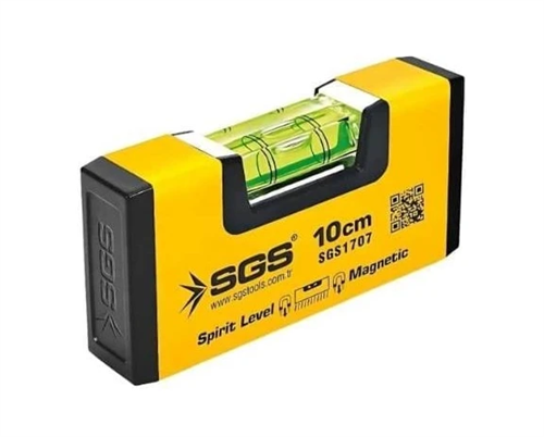 Sgs Alüminyum Mıknatıslı Su Terazi Mini 10 CM SGS1707
