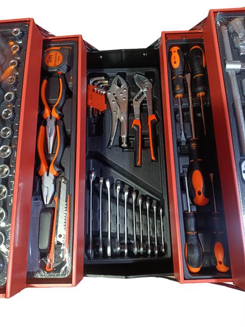 Metal Raflı Dolu Takım Çantası 85 Parça