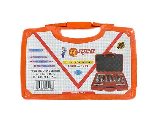 Rıco Uzun Lokma Seti 12 Köşe 1/2 12 Pc RC1113