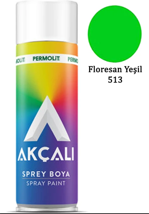 Akçalı Sprey Boya 400 ML Florosan Yeşil