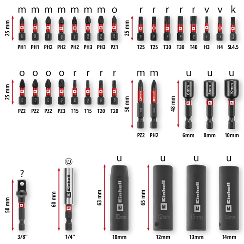 Einhell M-Case Bits Ve Lokma Uç Set 35 Parça 109230