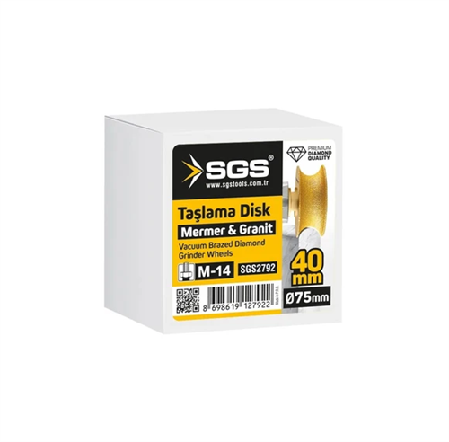 Sgs Taşlama  Disk Mermer-Granit M14 75mm*40MM SGS2792