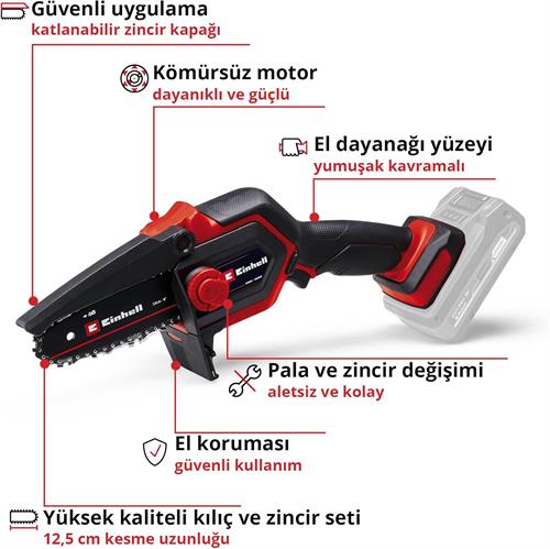 Einhell GE-PS 18/15 Lİ BL Solo Dal Budama Testeresi 4600040