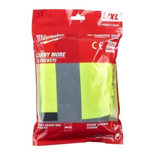 Milwaukee Yüksek Görünürlüklü Yelek Sarı L/XL 4932471890