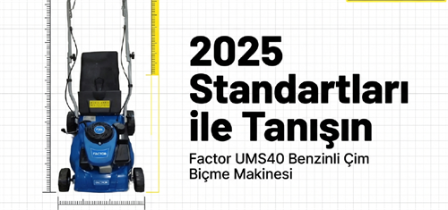 Factor Benzinli Çim Biçme Makinası Şanzımanlı 40 CM UMS40