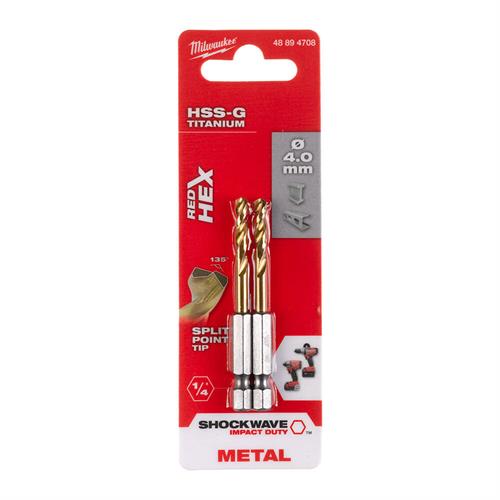 Milwaukee 4X 71.5 MM HSS-G 2Li Hex Girişli Metal Matkap Ucu 48894708