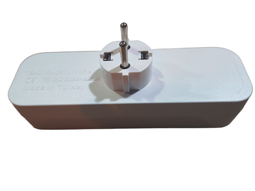 Mutlusan Anahtarlı Üçlü Fiş-Priz Düz Tip 001170033004