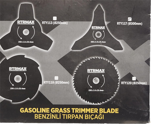 Rtrmax Tırpan Bıçağı Üçlü RTY117