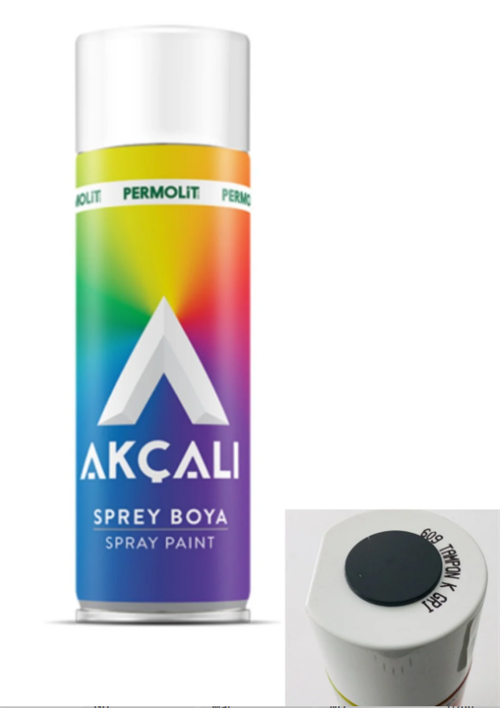Akçalı Tampon Boyası 400 ML Koyu Gri
