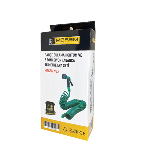 Meşem Bahçe Sulama Hortum Tabancalı 15 Mt Eva Seti 963