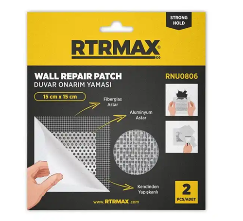 Rtrmax Duvar Onarım Yaması 2Li 15CM*15CM RNU0806