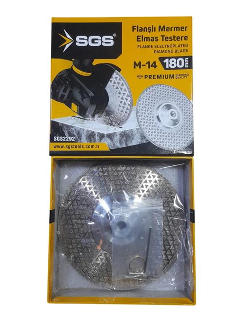 SGS Flanşlı Mermer Elmas Testere M-14 180 MM SGS2292