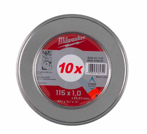 Milwaukee İnox Kesme Taşı Metal Kutu 10LU 4932478997