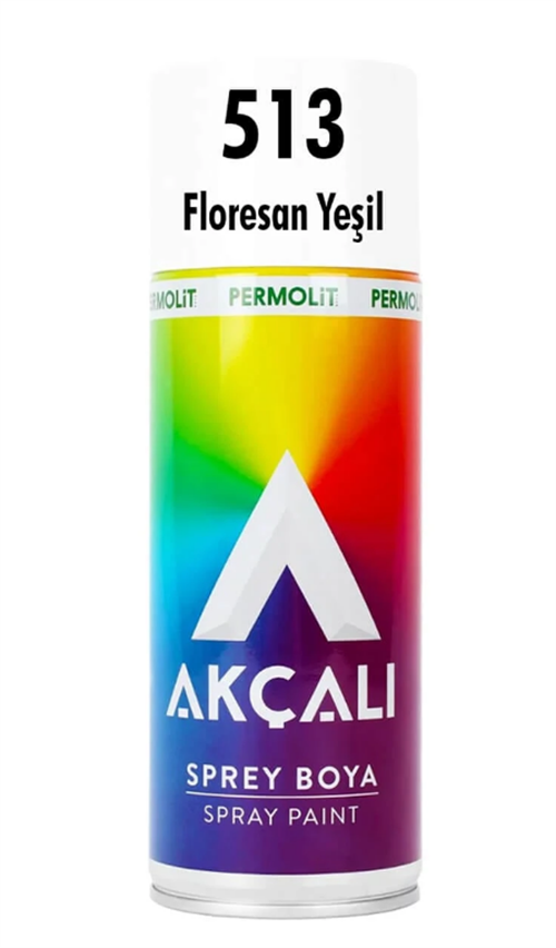 Akçalı Sprey Boya 400 ML Florosan Yeşil