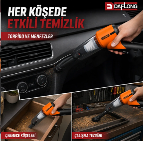 Daflong Akülü Süpürge Makinası Dfl122