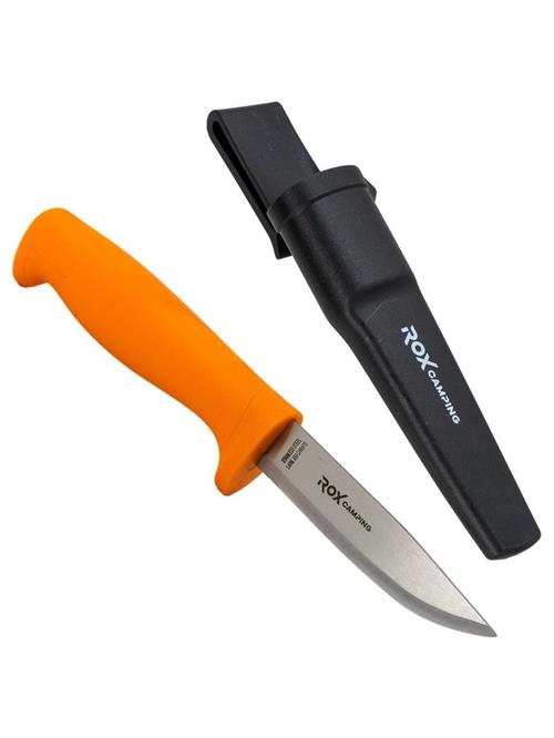 Rox Camping Bushcraft Eco Paslanmaz Çelik Kamp Bıçağı Turuncu 153CAMP0319