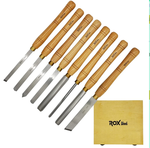 Rox Wood 8 Parça Torna Kalemi Ahşap Kutulu 15399105