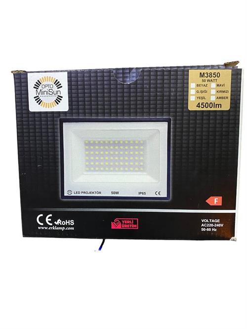 Opto MiniSun Slim Led Projektör 50W Beyaz M3850