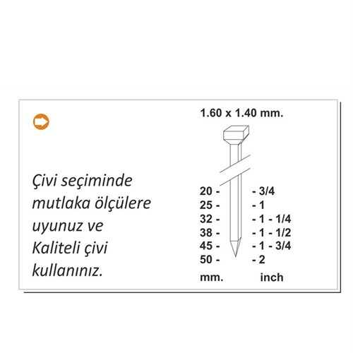 GISON GPF16/50 HAVALI ÇİVİ ÇAKMA TABANCASI