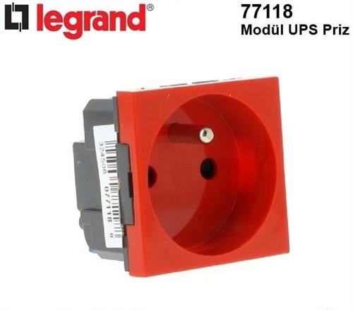 Legrand Sistem Armada Kırmızı 2P+T Ups Priz 077118