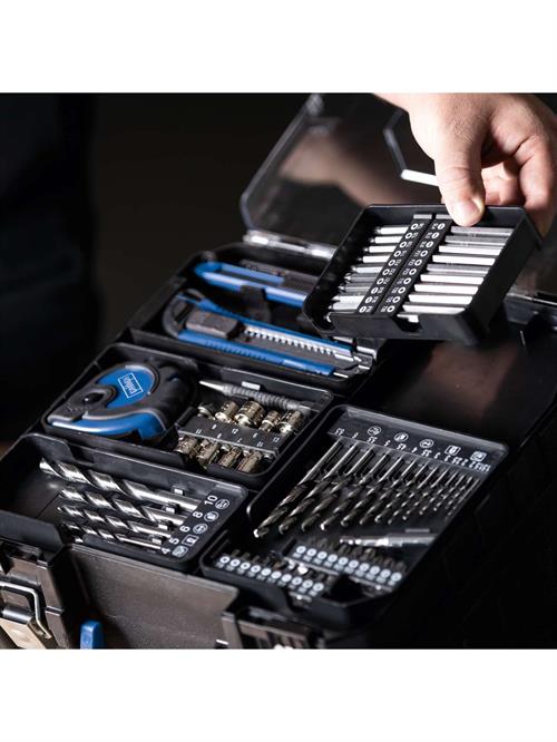 Scheppach C-DTB74/2-X Şarjlı Matkap 20V 2x2AH Akülü 74 Parça Aksesuar Seti