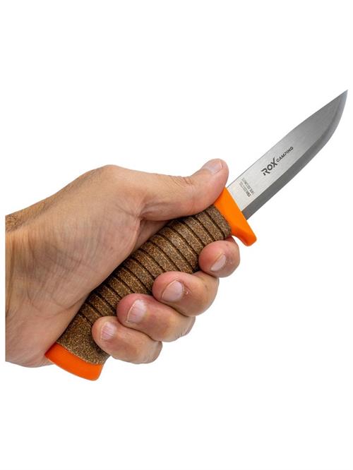 Rox Camping Bushcraft  Plus Paslanmaz Çelik Kamp Bıçak Turuncu 153CAMP0321