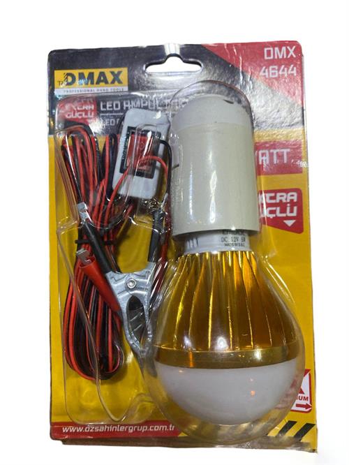 Dmax DMX-4644 Led Ampül Akü Tavkiye Kablolu 12V 5W