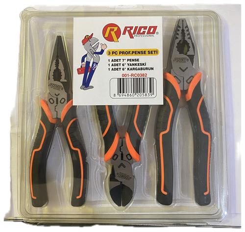 Rico RC0382 3 Parça Profesyonel Pense Seti 
