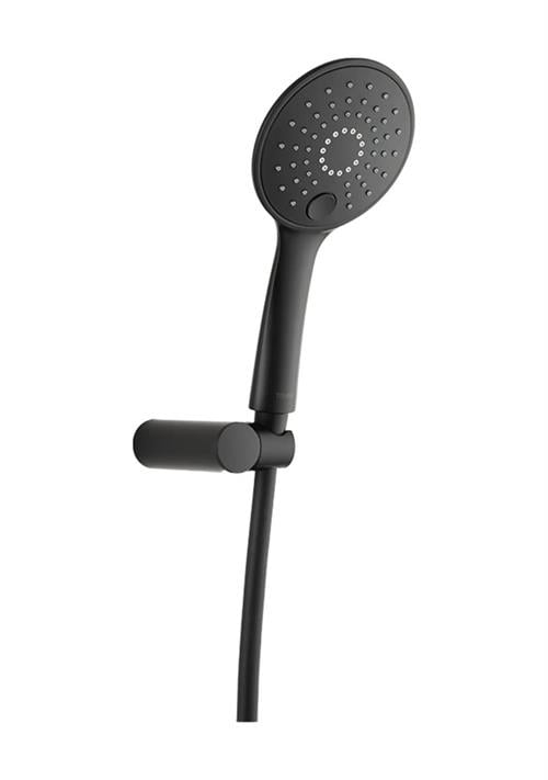 Tema Slim Siyah Askılı Duş Seti 52020-2M