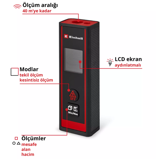 Einhell Tc-Ld 40 R Lazer Ölçü Aleti 2270078