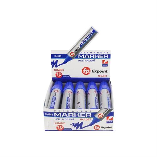 Fixpoint K-4993 Marker Kalemi Kesik Uç 6MM Mavi 