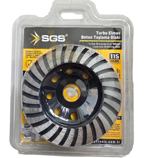 Sgs Turbo Elmas Beton Taşlama Diski 115 mm SGS2310