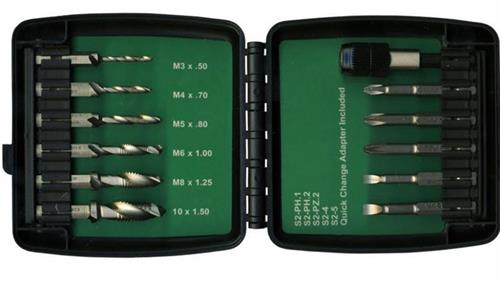 PRO-SCR 03393 Kendinden Matkap Uçlu Bits Kılavuz Delme Vidalama Seti