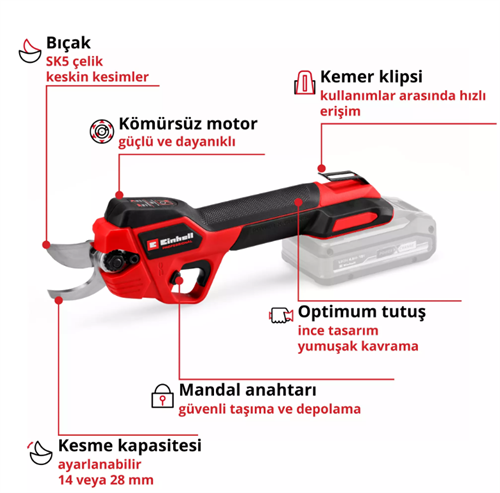 Einheell Gp-Ls 18/28 Li BL-Solo Dal Budama Makası 3408320