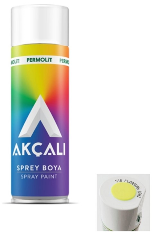 Akçalı Sprey Boya 400 Ml Florosan Sarı