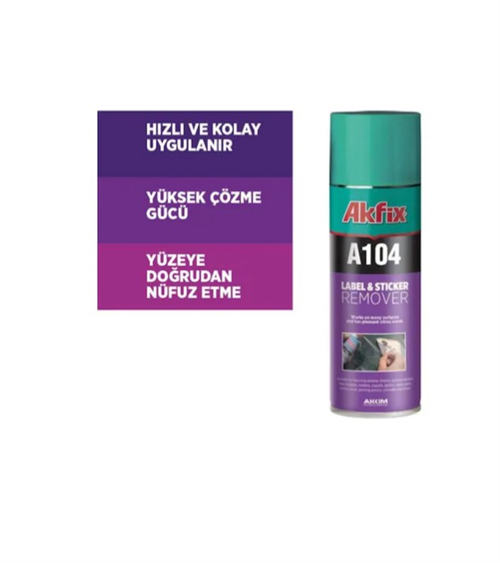 Akfix Etiket Sökücü Sprey 200 Ml C104