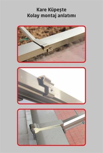 Alüminyum Çamaşırlık Kare Modeli Bronz 60x25