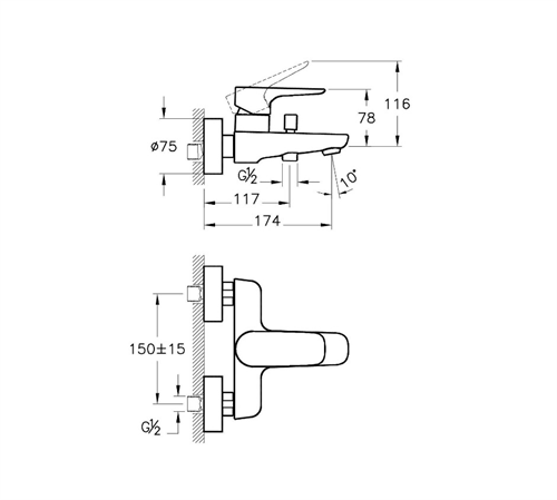 Artema X-Line Banyo Bataryası A42324