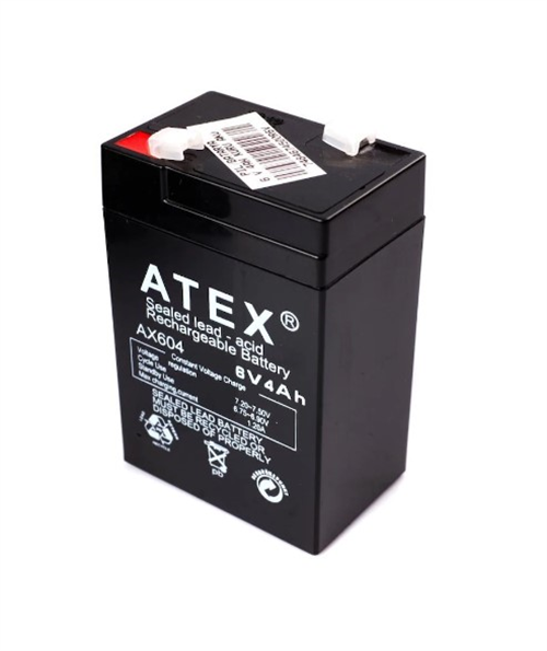 Atex 6V 4AH Kuru Işıldak Aküsü AX604