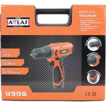 Attlas Akülü Matkap Eco V 12lı
